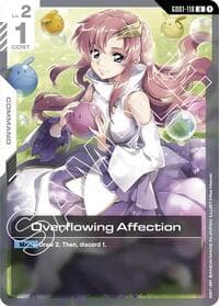 Overflowing Affection - Newtype Rising - Gundam Card Game card
