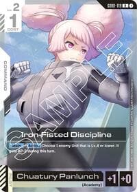 Iron-Fisted Discipline - Newtype Rising - Gundam Card Game card