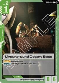 Underground Desert Base - Newtype Rising - Gundam Card Game card