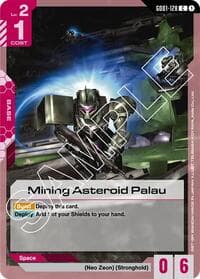 Mining Asteroid Palau - Newtype Rising - Gundam Card Game card