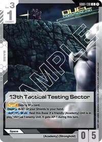 13th Tactical Testing Sector - Newtype Rising - Gundam Card Game card