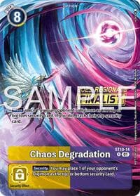 Chaos Degradation (Regionals 25-26 Season 2 Finalist) - Starter Deck 10: Parallel World Tactician - Digimon Card Game card