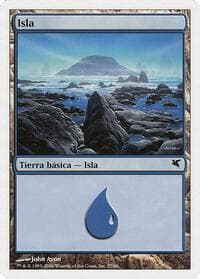 Island (Spanish) - "Isla" (H57) - Magic Encyclopedia 2005 (Salvat/Hachette) - Magic: The Gathering card