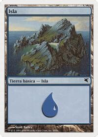 Island (Spanish) - "Isla" (H56) - Magic Encyclopedia 2005 (Salvat/Hachette) - Magic: The Gathering card