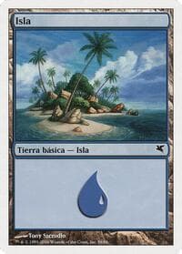 Island (Spanish) - "Isla" (E56) - Magic Encyclopedia 2005 (Salvat/Hachette) - Magic: The Gathering card