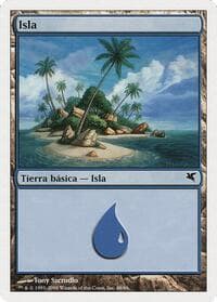 Island (Spanish) - "Isla" (H48) - Magic Encyclopedia 2005 (Salvat/Hachette) - Magic: The Gathering card