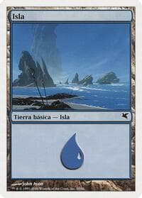 Island (Spanish) - "Isla" (H35) - Magic Encyclopedia 2005 (Salvat/Hachette) - Magic: The Gathering card