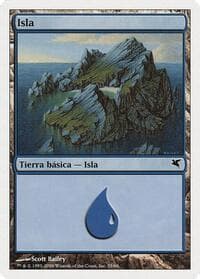 Island (Spanish) - "Isla" (G35) - Magic Encyclopedia 2005 (Salvat/Hachette) - Magic: The Gathering card