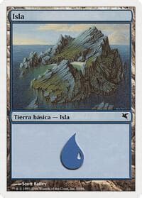 Island (Spanish) - "Isla" (H33) - Magic Encyclopedia 2005 (Salvat/Hachette) - Magic: The Gathering card