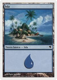 Island (Spanish) - "Isla" (G24) - Magic Encyclopedia 2005 (Salvat/Hachette) - Magic: The Gathering card