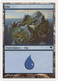 Island (Spanish) - "Isla" (H22) - Magic Encyclopedia 2005 (Salvat/Hachette) - Magic: The Gathering card