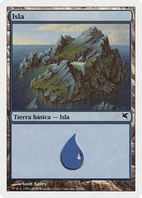 Island (Spanish) - "Isla"(E20) - Magic Encyclopedia 2005 (Salvat/Hachette) - Magic: The Gathering card
