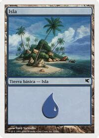 Island (Spanish) - "Isla" (E10) - Magic Encyclopedia 2005 (Salvat/Hachette) - Magic: The Gathering card