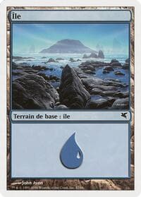 Island (French) - "Ile" (H57) - Magic Encyclopedia 2005 (Salvat/Hachette) - Magic: The Gathering card