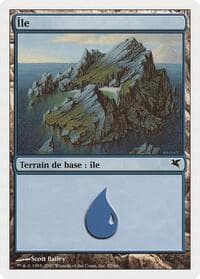 Island (French) - "Ile" (E57) - Magic Encyclopedia 2005 (Salvat/Hachette) - Magic: The Gathering card
