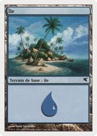 Island (French) - "Ile" (E56) - Magic Encyclopedia 2005 (Salvat/Hachette) - Magic: The Gathering card