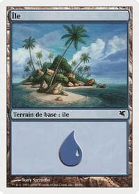 Island (French) - "Ile" (H48) - Magic Encyclopedia 2005 (Salvat/Hachette) - Magic: The Gathering card