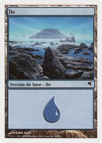 Island (French) - "Ile" (H46) - Magic Encyclopedia 2005 (Salvat/Hachette) - Magic: The Gathering card