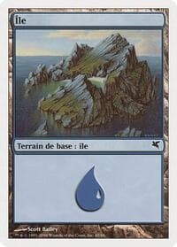 Island (French) - "Ile" (H45) - Magic Encyclopedia 2005 (Salvat/Hachette) - Magic: The Gathering card