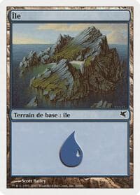 Island (French) - "Ile" (E34) - Magic Encyclopedia 2005 (Salvat/Hachette) - Magic: The Gathering card