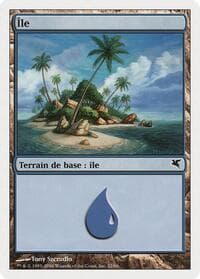 Island (French) - "Ile" (H32) - Magic Encyclopedia 2005 (Salvat/Hachette) - Magic: The Gathering card