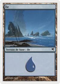 Island (French) - "Ile" (E32) - Magic Encyclopedia 2005 (Salvat/Hachette) - Magic: The Gathering card