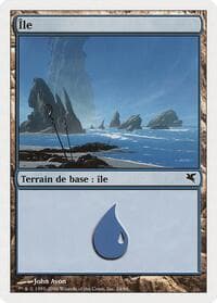 Island (French) - "Ile" (H24) - Magic Encyclopedia 2005 (Salvat/Hachette) - Magic: The Gathering card