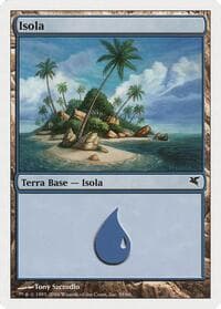 Island (Italian) - "Isola" (H59) - Magic Encyclopedia 2005 (Salvat/Hachette) - Magic: The Gathering card