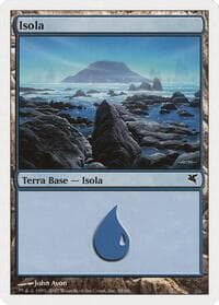 Island (Italian) - "Isola" (E58) - Magic Encyclopedia 2005 (Salvat/Hachette) - Magic: The Gathering card
