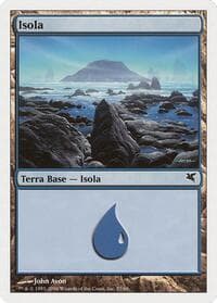 Island (Italian) - "Isola" (H57) - Magic Encyclopedia 2005 (Salvat/Hachette) - Magic: The Gathering card