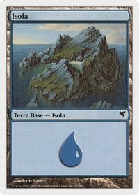 Island (Italian) - "Isola" (E57) - Magic Encyclopedia 2005 (Salvat/Hachette) - Magic: The Gathering card