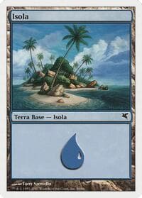 Island (Italian) - "Isola" (E56) - Magic Encyclopedia 2005 (Salvat/Hachette) - Magic: The Gathering card