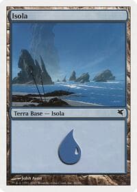 Island (Italian) - "Isola" (E46) - Magic Encyclopedia 2005 (Salvat/Hachette) - Magic: The Gathering card