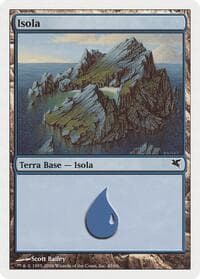 Island (Italian) - "Isola" (H45) - Magic Encyclopedia 2005 (Salvat/Hachette) - Magic: The Gathering card