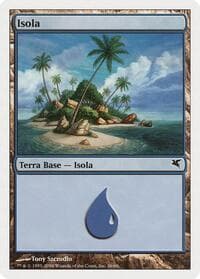 Island (Italian) - "Isola" (H36) - Magic Encyclopedia 2005 (Salvat/Hachette) - Magic: The Gathering card