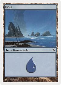 Island (Italian) - "Isola" (H35) - Magic Encyclopedia 2005 (Salvat/Hachette) - Magic: The Gathering card