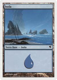 Island (Italian) - "Isola" (H24) - Magic Encyclopedia 2005 (Salvat/Hachette) - Magic: The Gathering card