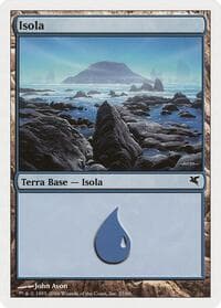Island (Italian) - "Isola" (H23) - Magic Encyclopedia 2005 (Salvat/Hachette) - Magic: The Gathering card