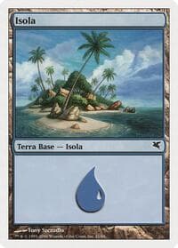 Island (Italian) - "Isola" (H21) - Magic Encyclopedia 2005 (Salvat/Hachette) - Magic: The Gathering card