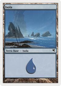 Island (Italian) - "Isola" (H20) - Magic Encyclopedia 2005 (Salvat/Hachette) - Magic: The Gathering card