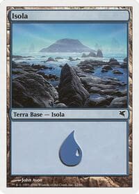 Island (Italian) - "Isola" (H12) - Magic Encyclopedia 2005 (Salvat/Hachette) - Magic: The Gathering card