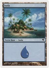 Island (Italian) - "Isola" (E10) - Magic Encyclopedia 2005 (Salvat/Hachette) - Magic: The Gathering card