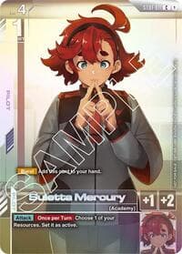 Suletta Mercury (Newtype Challenge 2025 Mission 1) - Gundam Promotional Cards - Gundam Card Game card