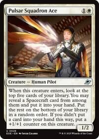 Pulsar Squadron Ace - Edge of Eternities - Magic: The Gathering card