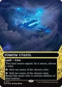 Sunken Citadel (0131) (Borderless) (Galaxy Foil) - Edge of Eternities: Stellar Sights - Magic: The Gathering card