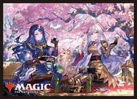 2025 Cherry Blossom Viewing Card Sleeves for Magic (50-Pack) - Wizards of the Coast Card Sleeves - Card Sleeves card