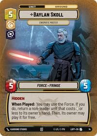 Baylan Skoll - Enigmatic Master - Legends of the Force: Weekly Play Promos - Star Wars: Unlimited card