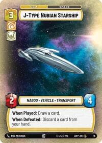 J-Type Nubian Starship - Legends of the Force: Weekly Play Promos - Star Wars: Unlimited card