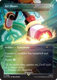 Air Shoes - Swiftfoot Boots (Rainbow Foil) - Secret Lair Drop Series - Magic: The Gathering card