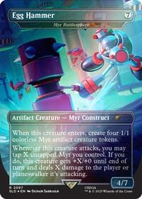Egg Hammer - Myr Battlesphere (Rainbow Foil) - Secret Lair Drop Series - Magic: The Gathering card